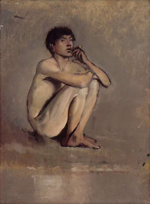 Study of a Seated Nude of a Young Man (1875–1885)
