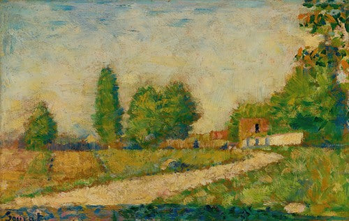 Au Bord Du Village by Georges Seurat