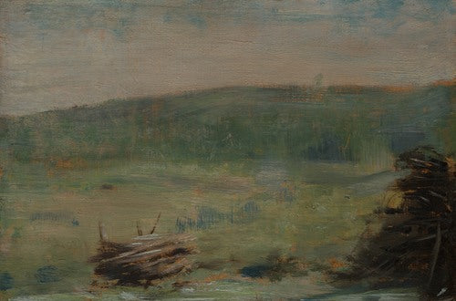 Landscape at Saint-Ouen (1878) by Georges Seurat