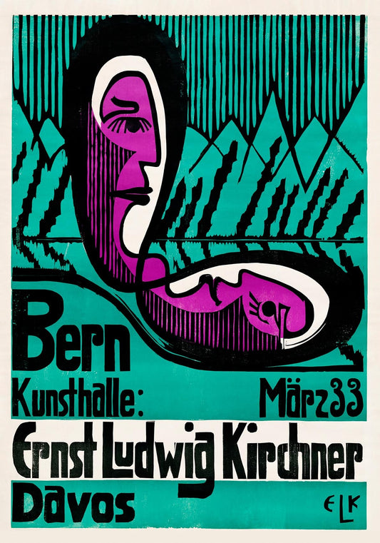 Bern Kunsthalle - Ernst Kirchner Exhibition Poster