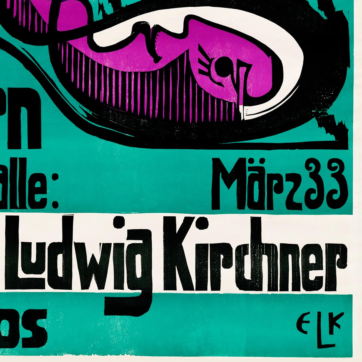 Bern Kunsthalle - Ernst Kirchner Exhibition Poster