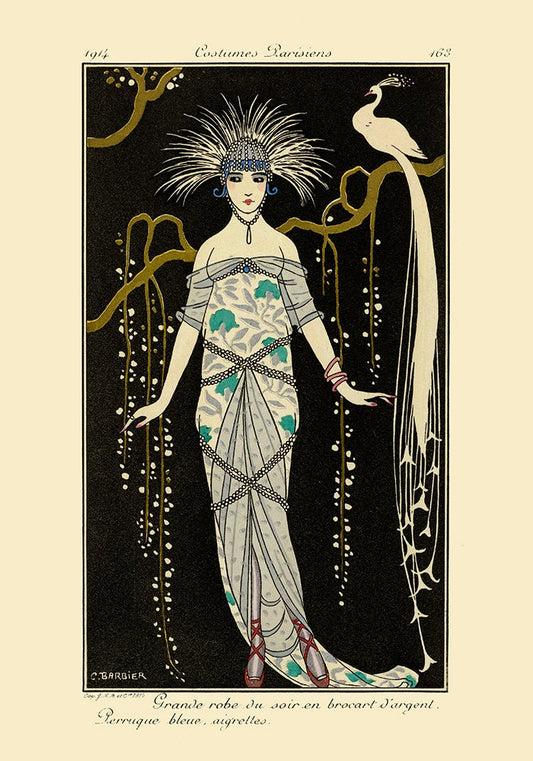 Costumes Parisiens Vintage French Fashion Poster by George Barbier