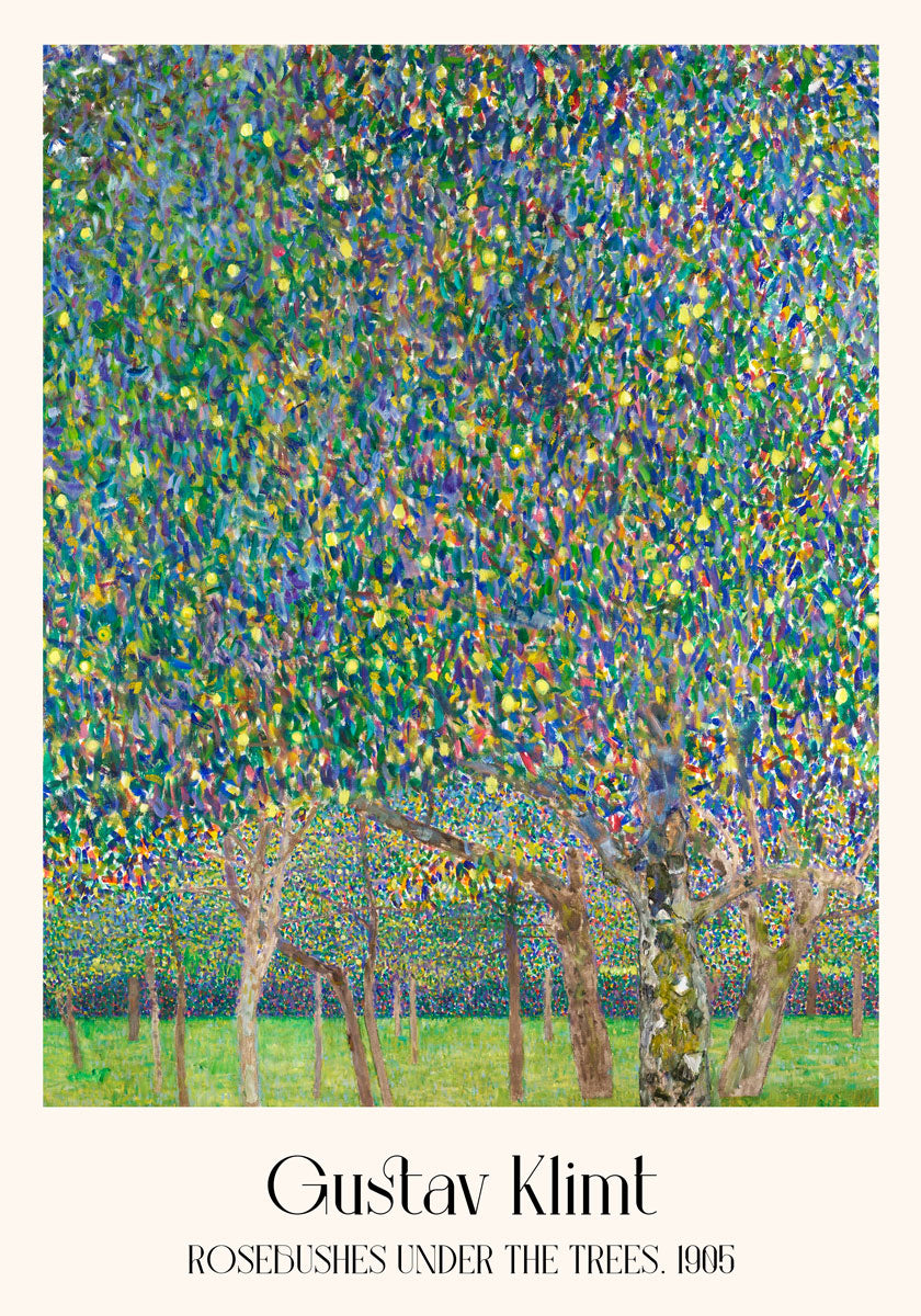 Rose Bushes Under The Trees by Gustav Klimt