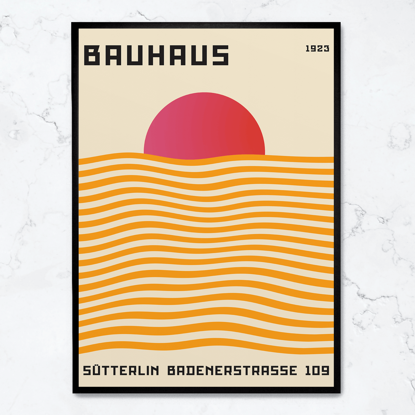 Bauhaus Red Sun