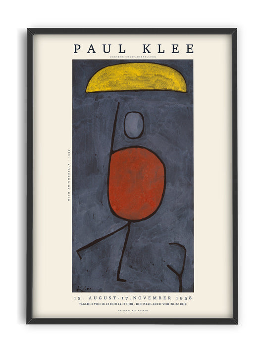 With Umbrella by Paul Klee - Exhibition Poster
