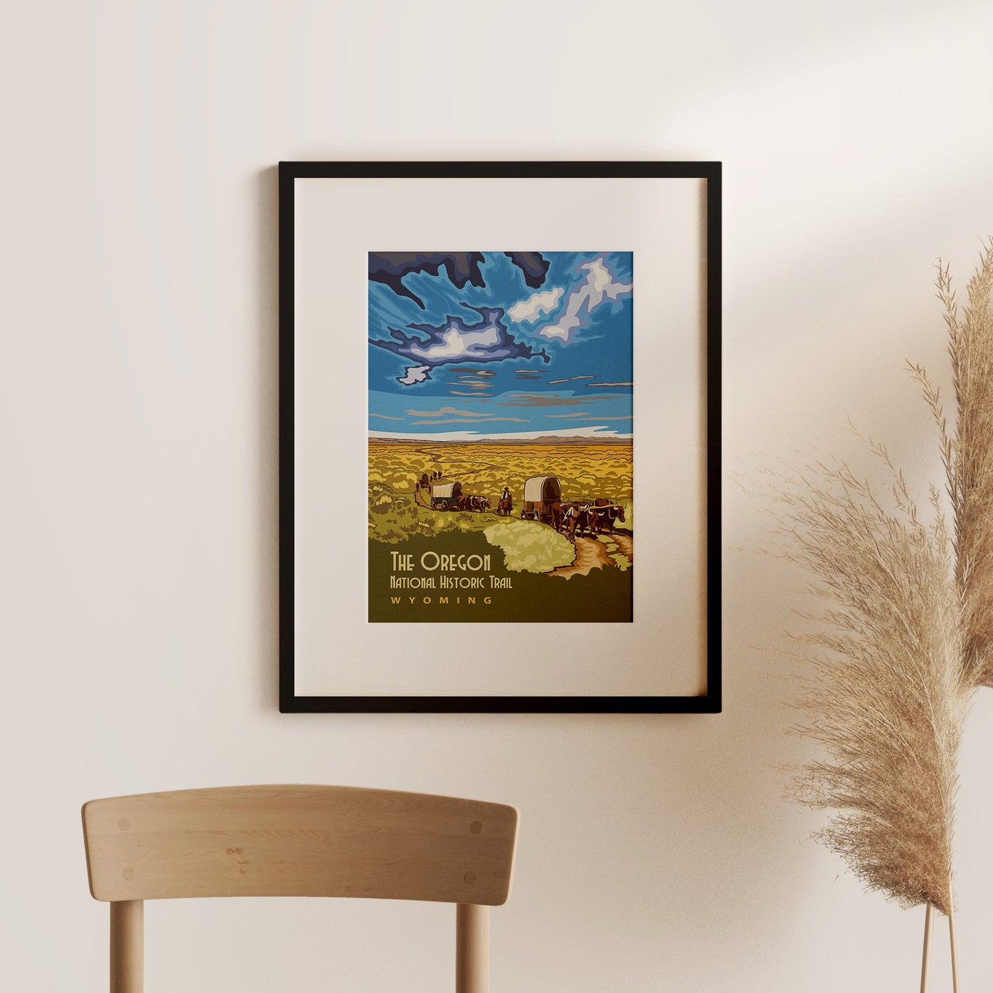 The Oregon Trail, Wyoming - National Monuments Print