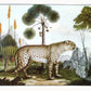 Vintage jungle cat fine art print | Animal art | Jungle Safari wall decor | Zoology illustration | Modern vintage décor | Eco-friendly gift