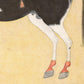 Horse art print | The Iraqi Steed Jugaldan | Animal wall art | Piebald horse and saddle | Indian artist | Bhavani Das | 1720