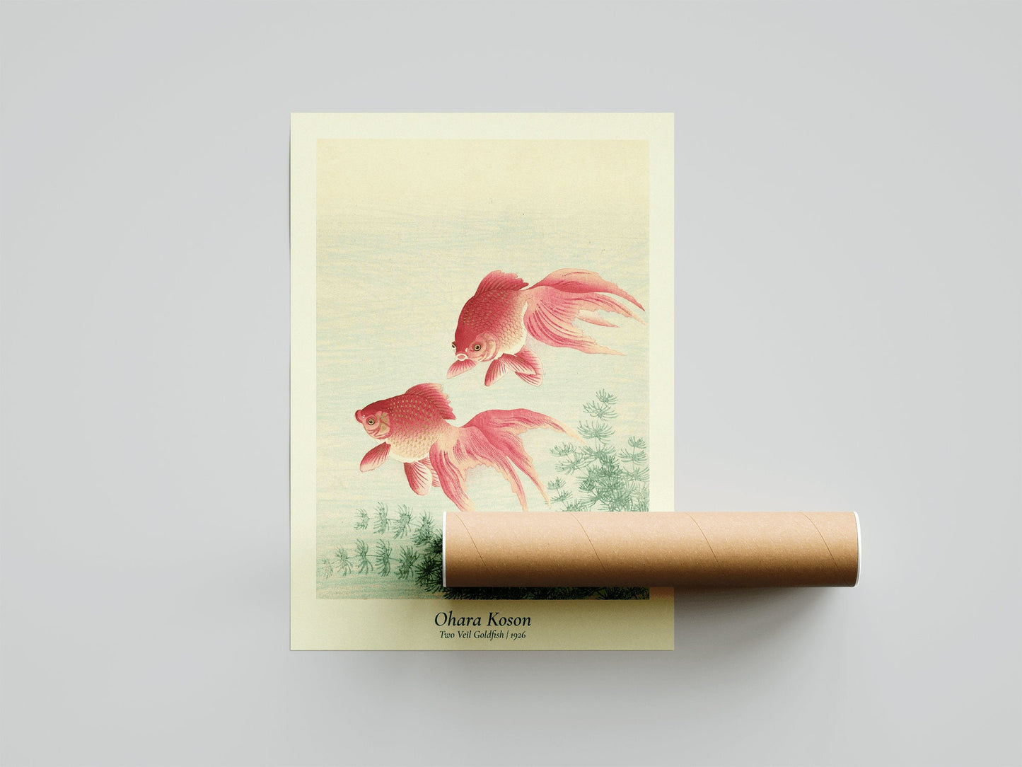 Ohara Koson Veil Goldfish Exhibition Poster