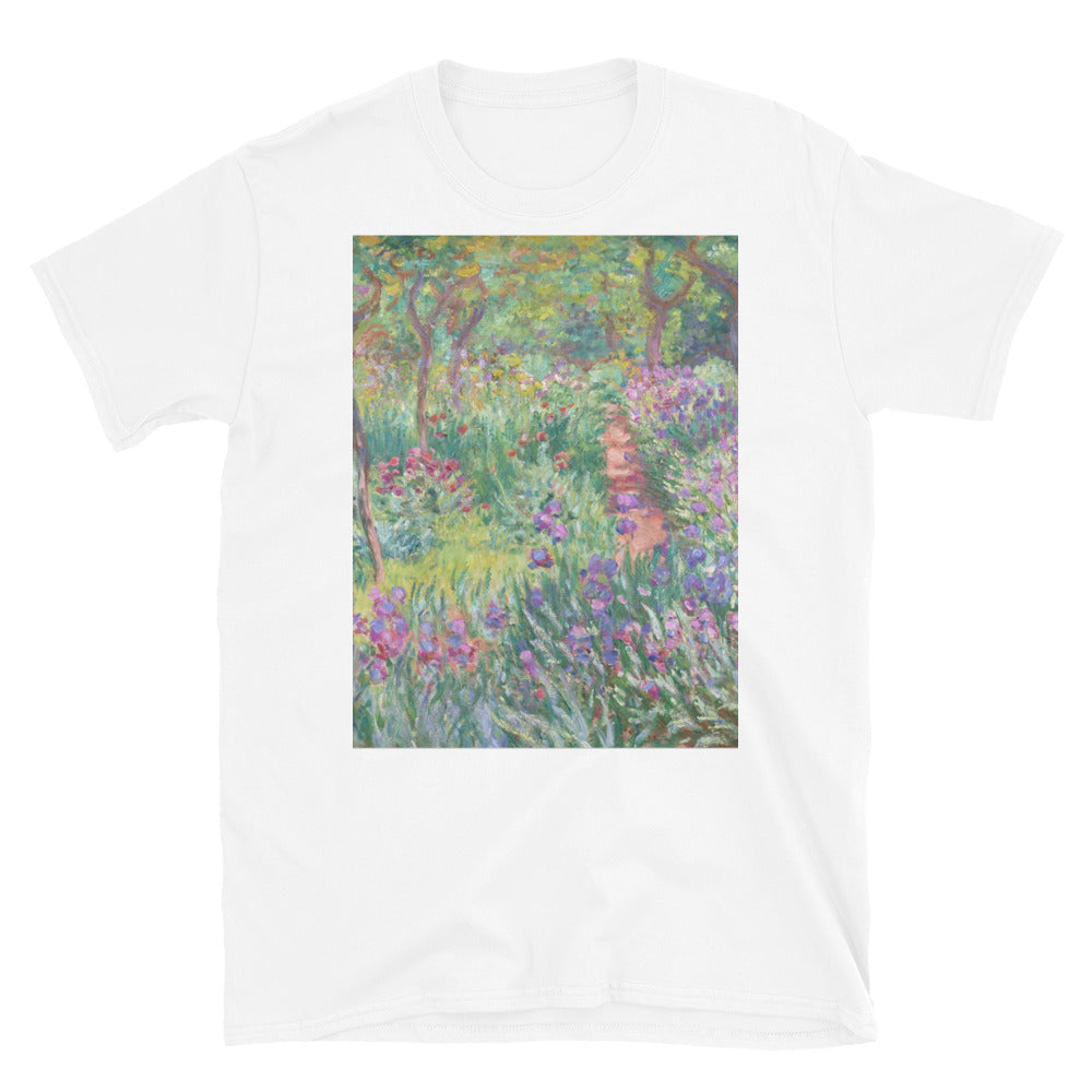 Lilacs on Garden Path by Claude Monet T-shirt