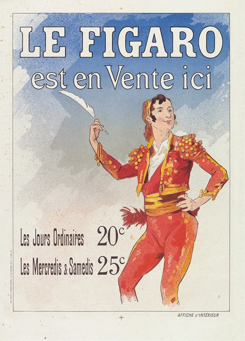 Reclamebiljet voor Le Figaro (1885)