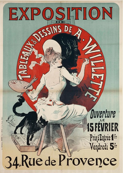 Exposition De Tableaux And Dessins De A. Willette (1888)