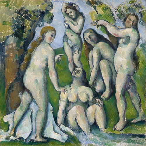 Five Bathers (1885-1887) by Paul Cézanne
