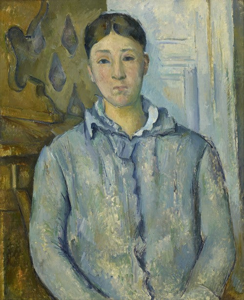 Madame Cézanne in Blue by Paul Cézanne