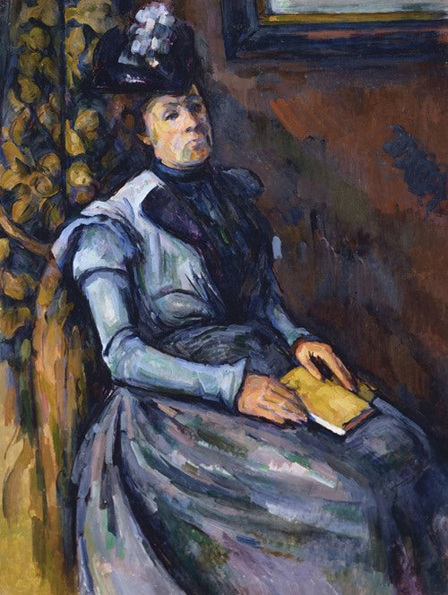 Seated Woman in Blue by Paul Cézanne