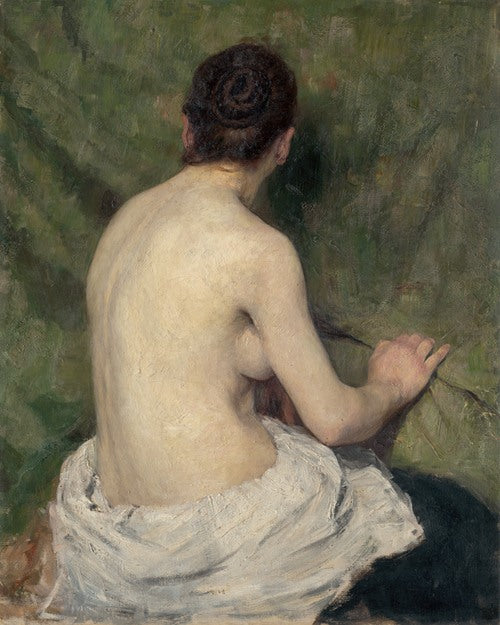 Study of Female Nude (1895-1897) by Jozef Hanula
