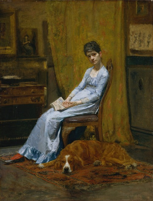 The Artist’s Wife and His Setter Dog (ca. 1884–89)