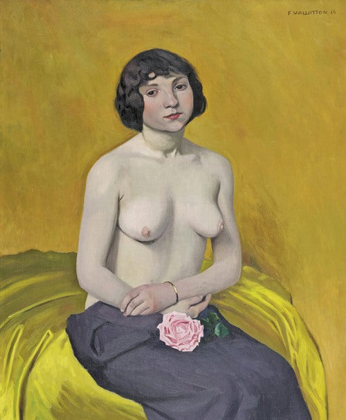 Woman With Rose (1914)