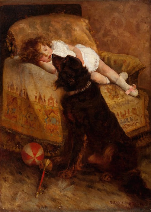 Sleeping Child with Dog (1887)