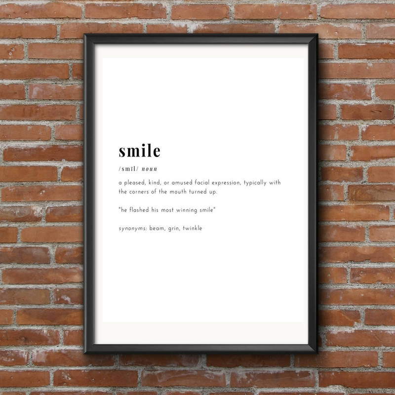 Smile Definition Printable