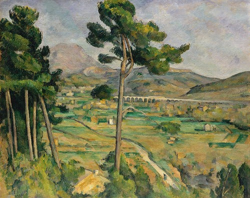 Mont Sainte-Victoire and the Viaduct of the Arc River Valley (1882–85) by Paul Cézanne