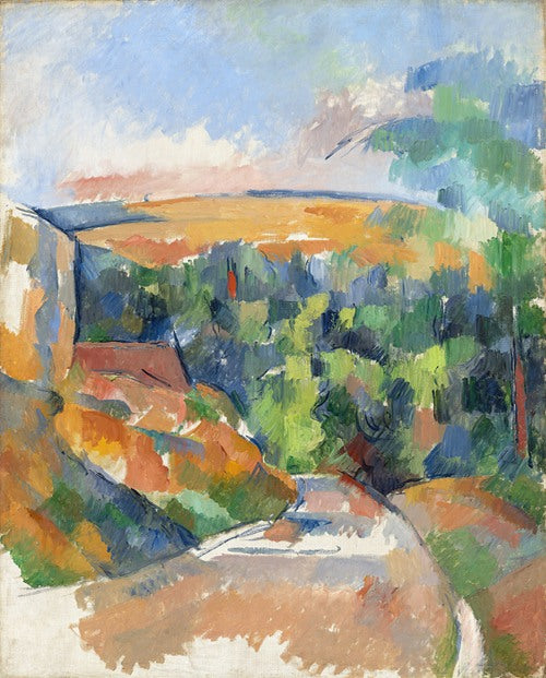 The Bend in the Road (1900-1906) by Paul Cézanne