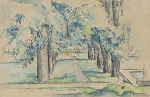 Avenue of Chestnut Trees at the Jas de Bouffan (ca. 1878 – 1890) by Paul Cézanne