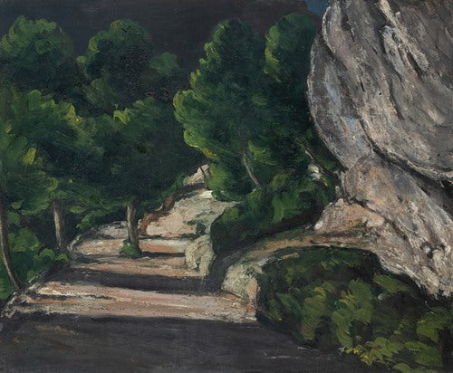 Landscape. Road with Trees in Rocky Mountains (1870 – 1871) by Paul Cézanne
