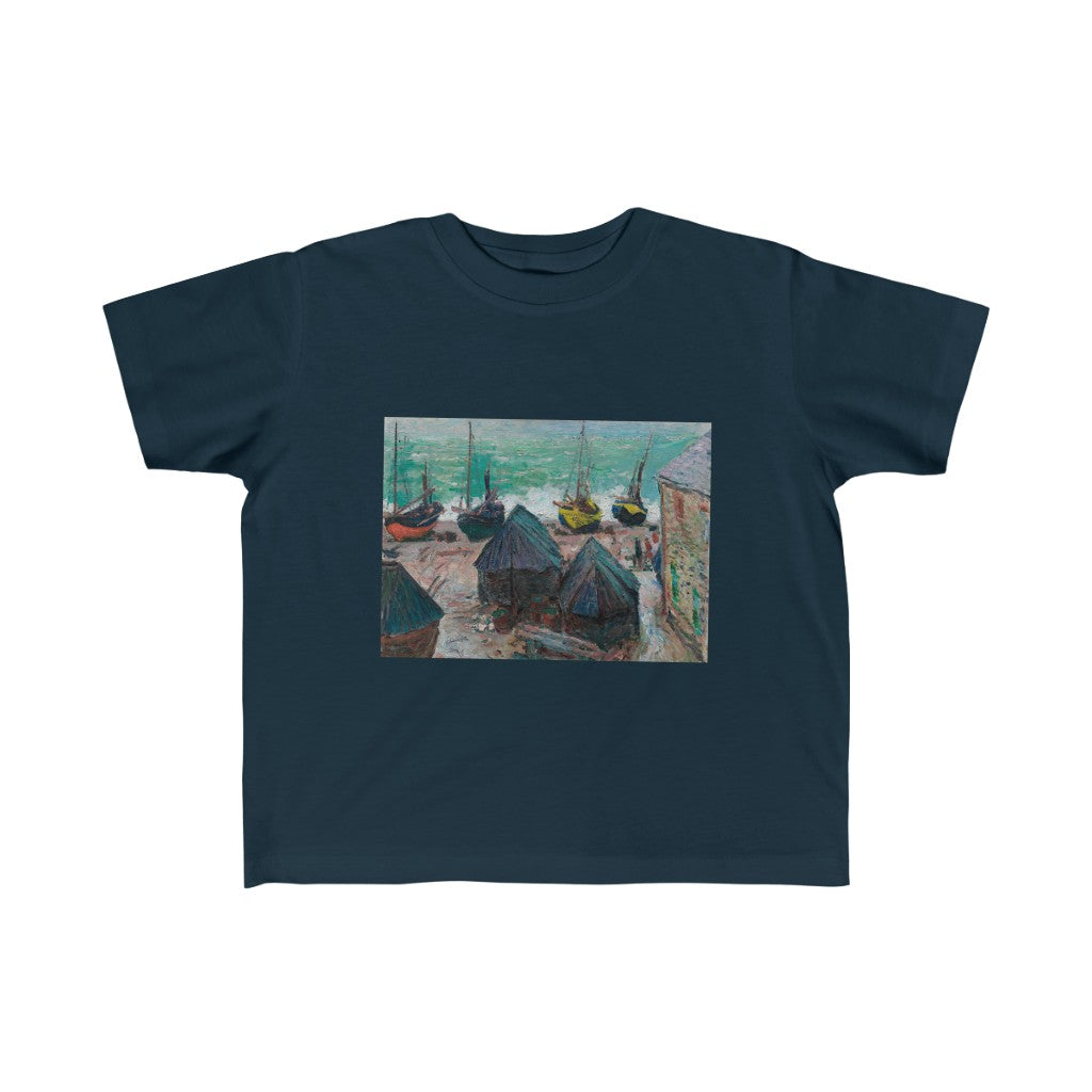 Claude Monet Sail Boats and Fishing Village Painting