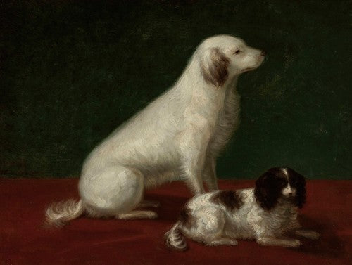Two dogs, Miskon and Medorek (1850s)
