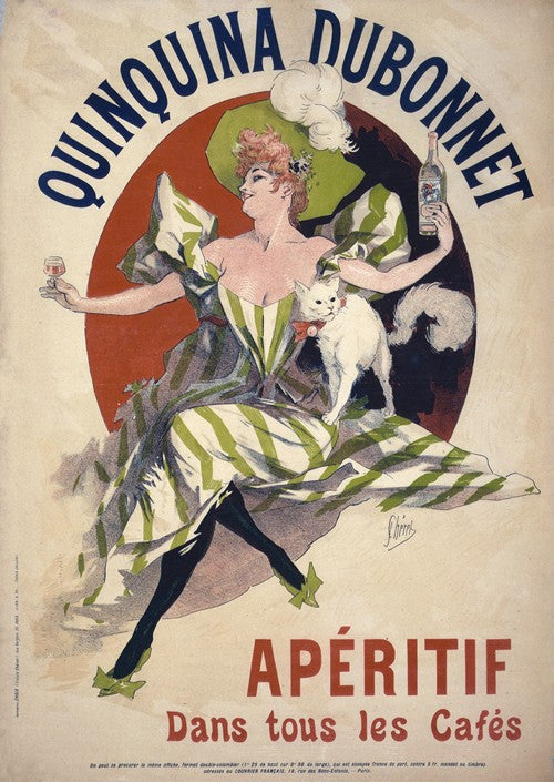 Quinquina Dubonnet apéritif dans tous les cafés (1895)