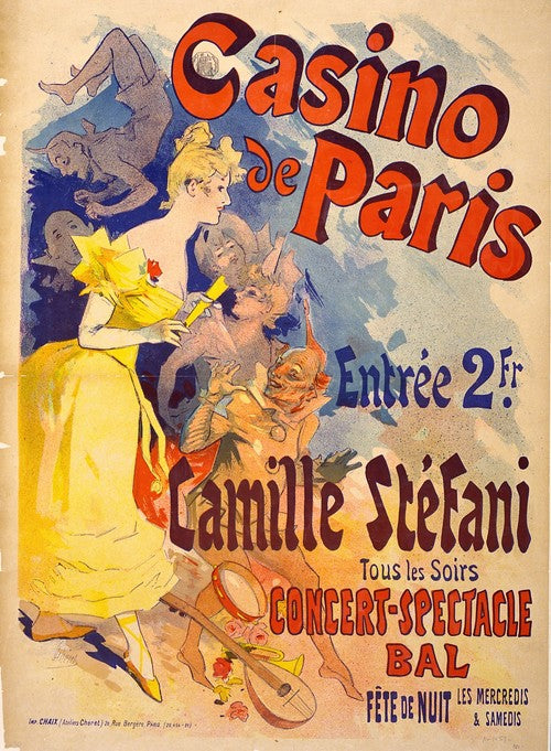 Casino of Paris. Camille Stéfani. Concert-spectacle bal (1836-1932)