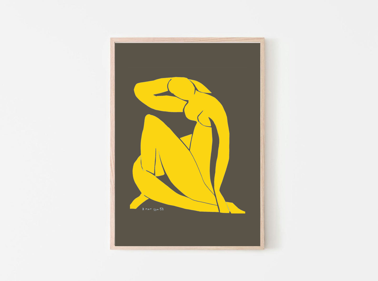 Henri Matisse Inspired Nude in Yellow (Digital Download)