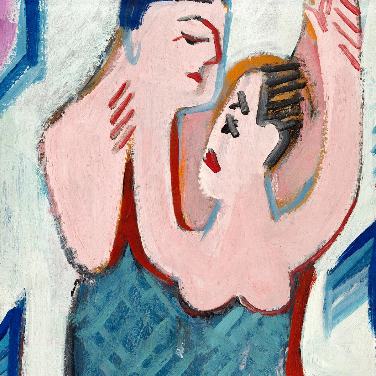 Dancing Couple in the Snow  by Ernst Kirchner