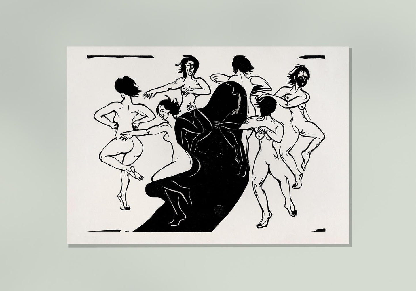 Nudes Dancing Around a Shadow by Ernst Kirchner