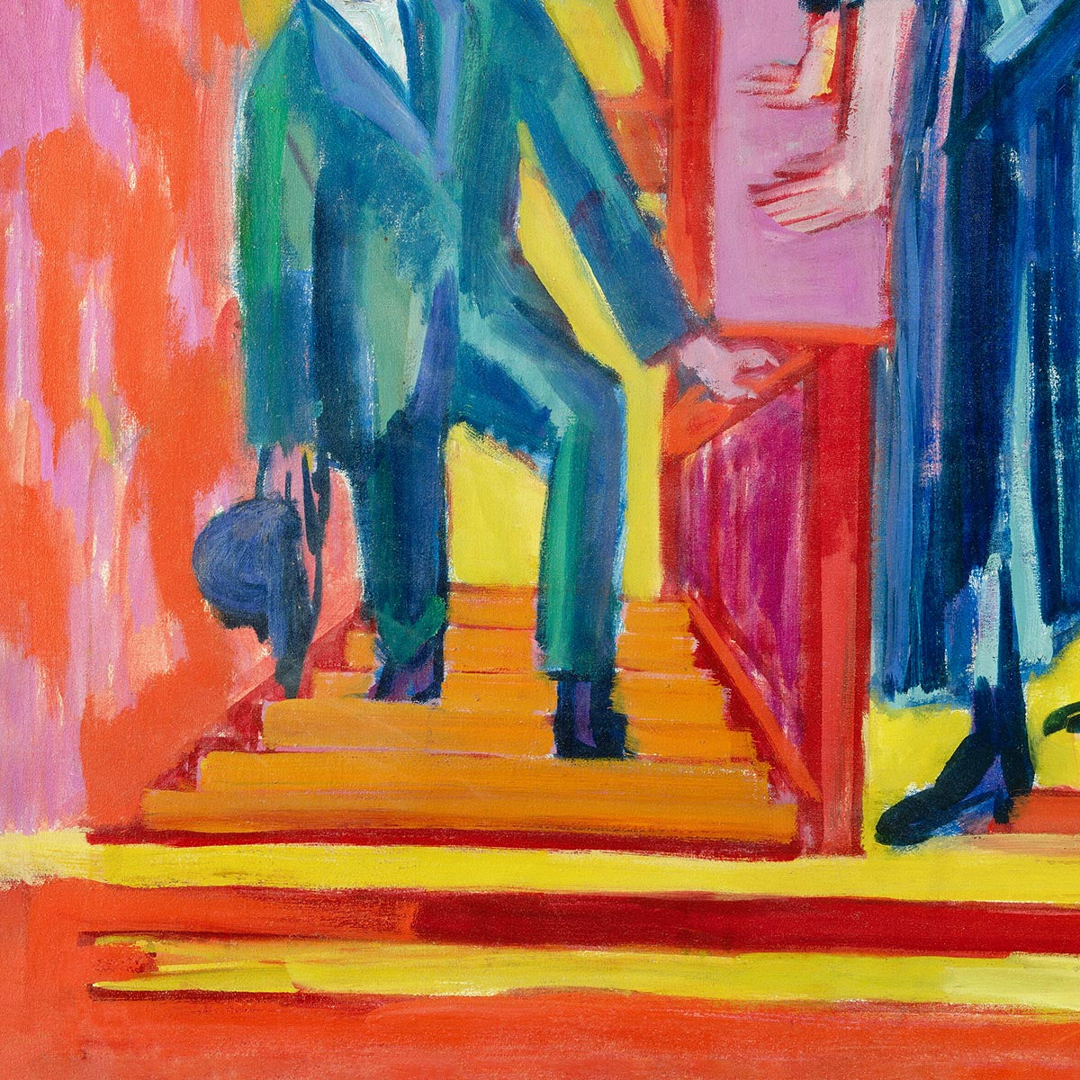The Visit - Couple and Newcomer by Ernst Kirchner
