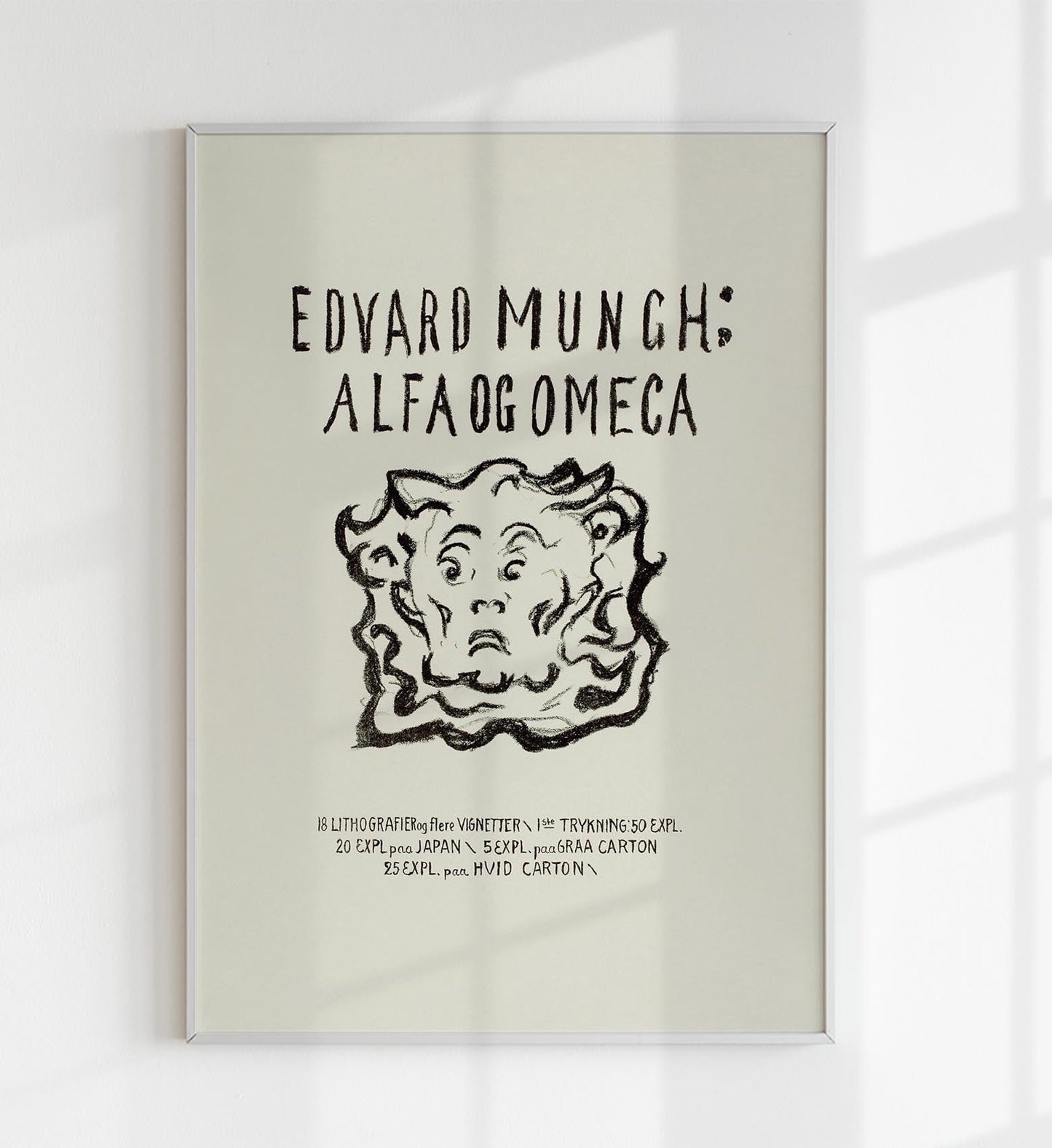 Edvard Munch Alpha and Omega Art Poster