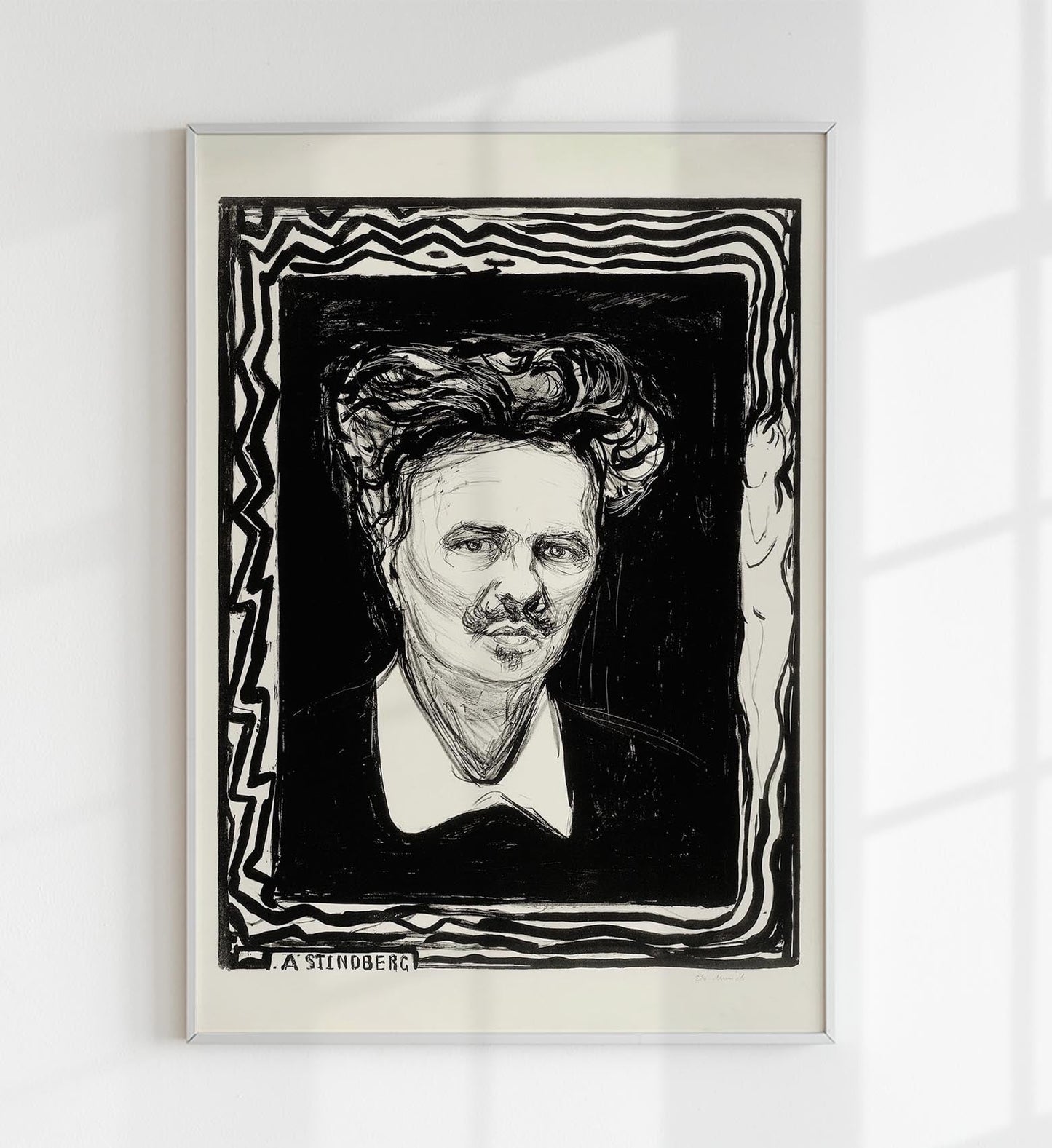 Edvard Munch "August Strindberg" Art Poster