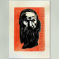 Edvard Munch Head of an Old Man Art Poster