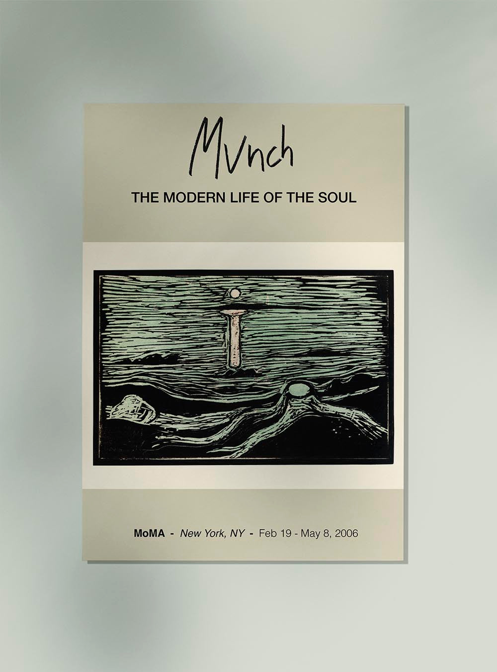 Mystical Shore Munch Exhibition Poster