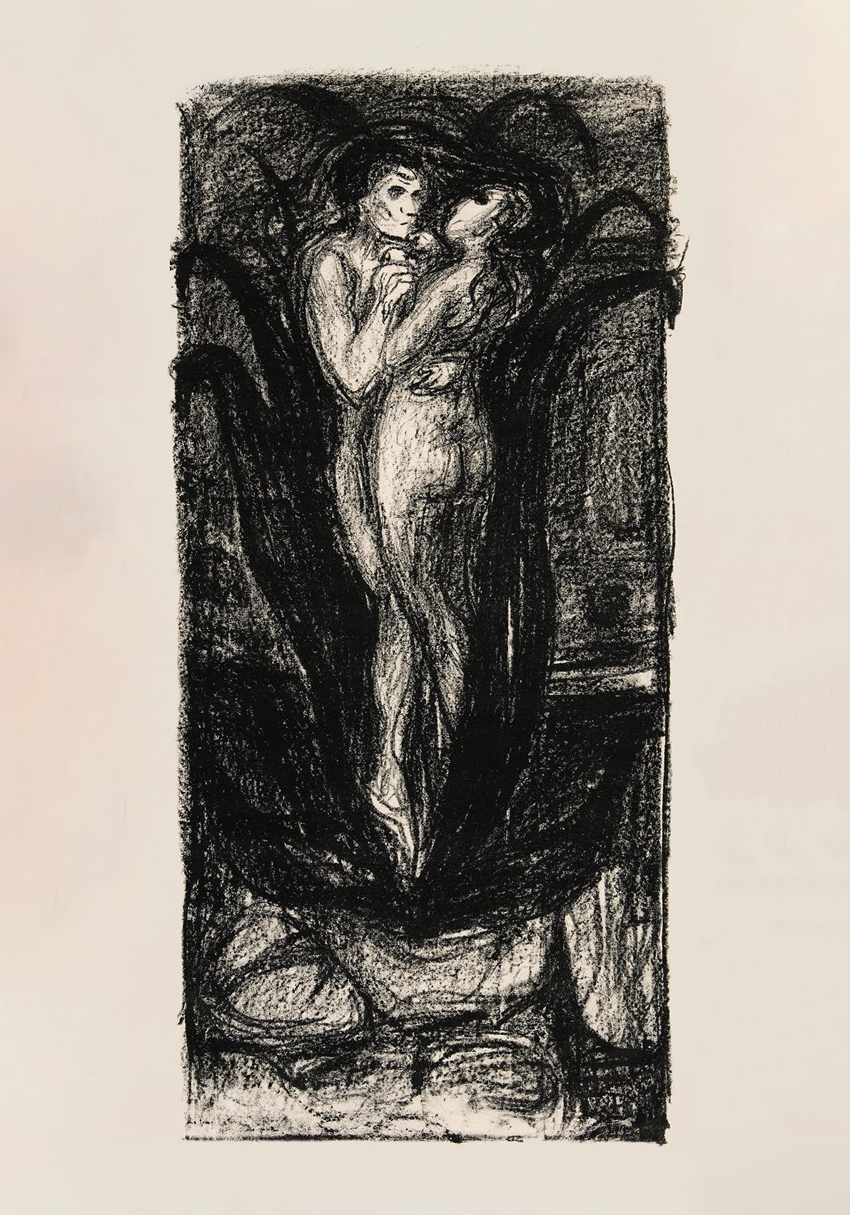 Edvard Munch The Flower of Love Art Poster