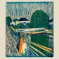Edvard Munch The Girls on the Bridge Art Poster