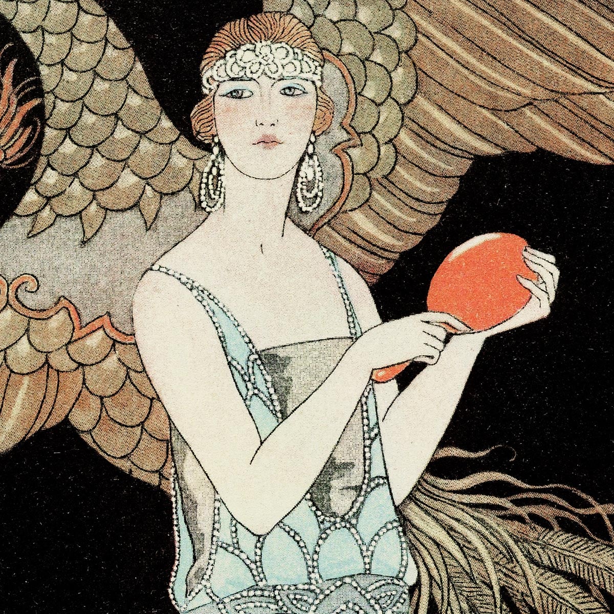 Sortilèges: Evening dress, de Beer (1922) by George Barbier