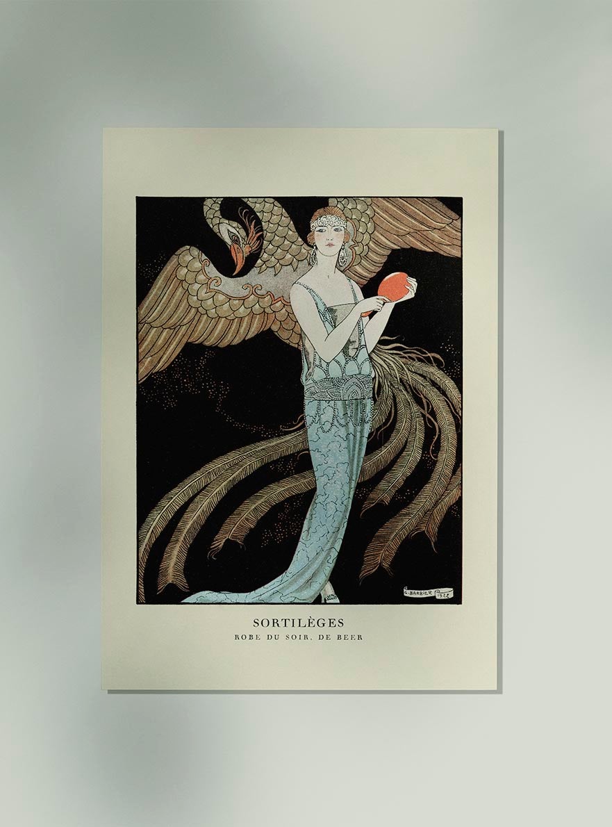 Sortilèges: Evening dress, de Beer (1922) by George Barbier
