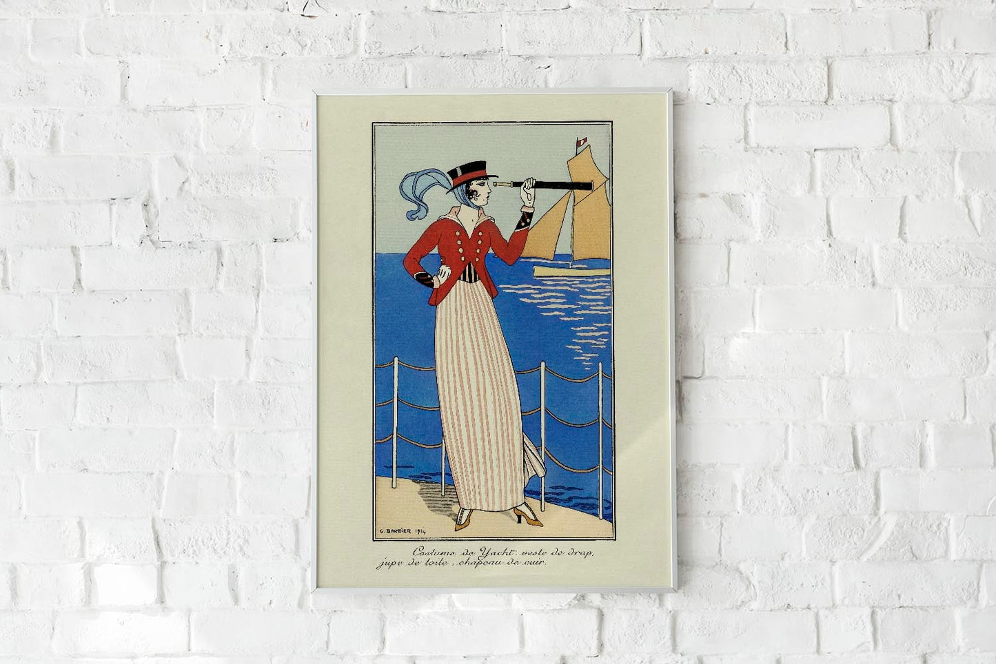 Costume de Yacht Vintage Poster