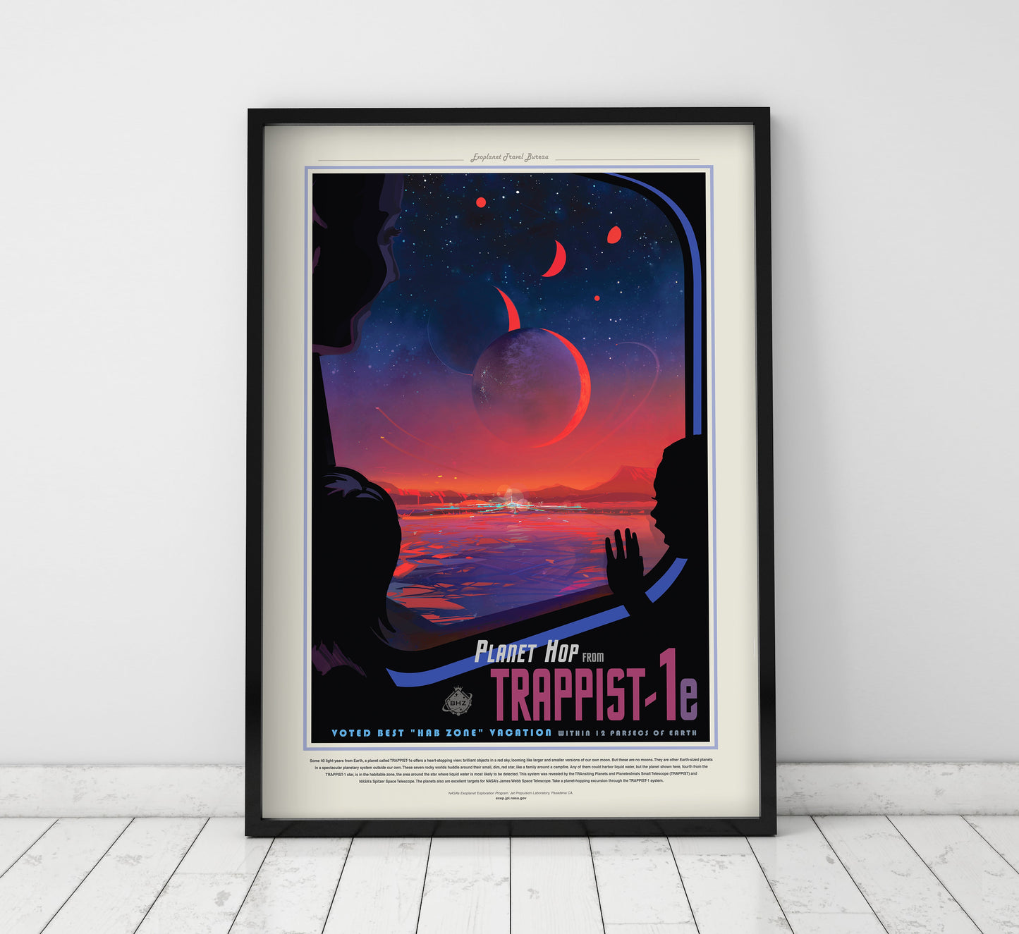 NASA Travel Poster - Trappist-1e