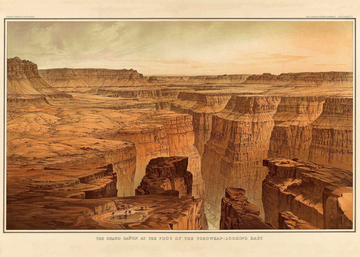 Geological Landscapes Set of 2 Vintage Educational Charts