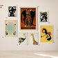 Vintage Art Gallery Wall Set of 7 Poster