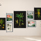 Botanical Art Gallery Wall Set of 7 Poster
