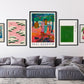 Vivid Colour Gallery Wall Set of 5 Poster